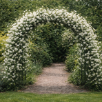 Ruža banksova (Rosa banksiae) ´ALBA PLENA´ – výška 130-170 cm, kont. C3L